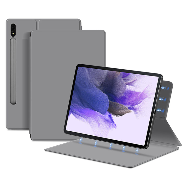 For Samsung Galaxy Tab S7 FE Full Body Smart Cover PU Leather Stand Magnetic Tablet Case For Samsung Galaxy Tab S7 FE Full Body Smart Cover PU Leather Stand Magnetic Tablet Case